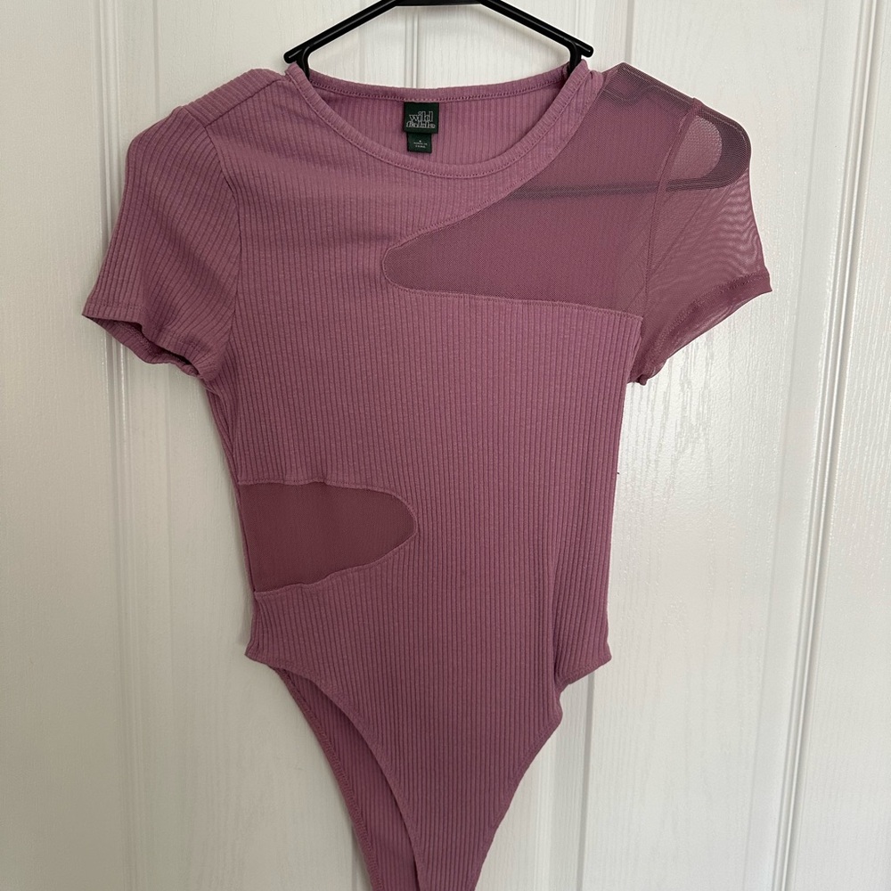 Wild Fable Short Sleeve Mesh Bodysuit